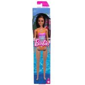 Boneca Barbie Praia com Maiô Rosa HXX50 - Mattel