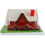 Playset Rancho Western Telhado Branco Usual 550