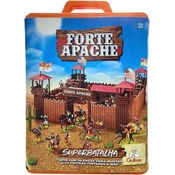 Forte Apache Super Batalha Maleta Laranja 79 Peças Gulliver 0063