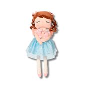 BONECA COM CAIXA ANGELA FADA HAPPINESS MAYA 33 CM - METOO