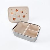 Bento Box em Aço Inox Com Divisórias Silicone Sol Petit Piá