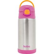 Garrafa Térmica Infantil Parede Dupla Rosa - Buba