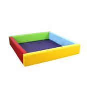 Piscina Infantil Quadrada Espumada Desmontável 1m50 x 1m50 x 30cm