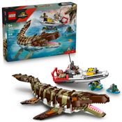 LEGO - Jurassic World - Missão Naval de Mosassauro Construído com Peças - 76974