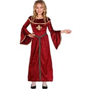 Fantasia Medieval Infantil Feminina Vestido Princesa Renascentista de Luxo