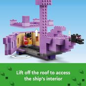 Minecraft O Dragão Ender e Navio do End  Lego 21264