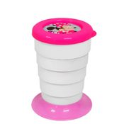 Copo Infantil fácil de transportar Retrátil Minnie 330ml Plasútil
