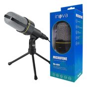 Microfone de Mesa Gamer Condensador Entrada P2 Inova Mic-8641