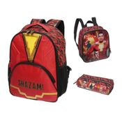 Kit Shazam Mochila com Led + Lancheira + Estojo - Pacific