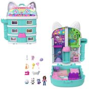 Playset E Mini Bonecas - Polly Pocket - Estojo Gabby'S Dollhouse - Mattel