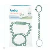Alça Antiqueda de Chupeta, copos e brinquedos em Silicone Verde Buba