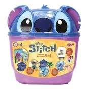 Stitch Disney Balde De Atividade 5 Em 1 – Stitch Gesso ,Madeira, Papel para Pintar – Toyng