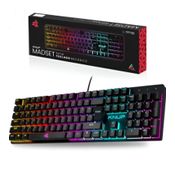 Teclado Gamer com Fio Knup KP-TE114 Rainbown RGB Anti Ghosting Switch Blue