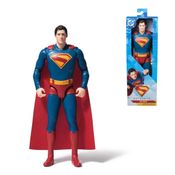 Boneco Superman DC Comics 30cm Articulado com Capa Tecido Original da Sunny Brinquedos