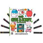 CUTE & COMFY COLORING BOOK FOR ADULTS ED 06 - + 12 CANETAS
