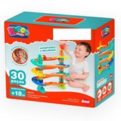 Conjunto Bloco Lândia Escorregador de Bolinhas 30 Pcs Dismat