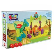 Conjunto Bloco Lândia Blocossauro 31 Peças Dismat