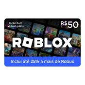 Gift Card Digital - ROBLOX - R$50