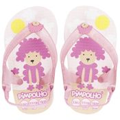 Sandália Praiana Baby Rosa Poodle Feminino Pimpolho