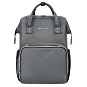 BOLSA MATERNIDADE LUXO SIENA DARK GRAY (CINZA) - KIKKA BOO