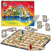 Jogo de Tabuleiro Labirinto Ravensburger - Desafio Estratégico em um Labirinto para Noites em Família - Encontre Tesouros, Bloqueie Oponentes -