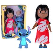 Boneca Lilo (38cm) e Stitch (20cm) Disney Cotiplás 2899