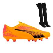 Kit Chuteira Campo Puma Ultra Play + Par de Meião