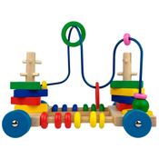 Carrinho Aramado Peças Coloridas Brinquedo Pedagógico Educativo Infantil Criativo Divertido +3 Anos