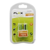 Pilha Recarregável Aa Flex Cartela Com 2 FX-AA27B2