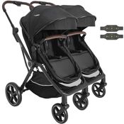 Carrinho Kiddo para Gemeos Duplo Nomad Preto