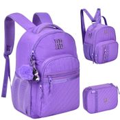 Kit Mochila de Costas em Nylon Rebecca Bonbon RB24515KTLL