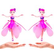2 Brinquedos Bonecas Fadas Drone Fadinha Voadora Recarregável Usb