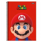 Caderno Universitario Super Mario Face 1M 80Fls Foroni