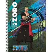 Caderno Universitario One Piece Zoro 1M 80Fls Tilibra