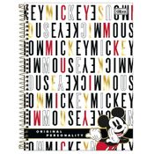 Caderno Universitario Mickey Mouse Letras 1M 80Fls Tilibra