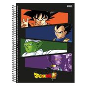 Caderno Universitario Dragon Ball Personagens 1M 80Fls SD