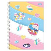 Caderno Universitario Fini Marshmallow 1M 80Folhas Foroni
