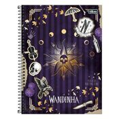 Caderno Universitario Wandinha Simbolos 1M 80Fls Tilibra