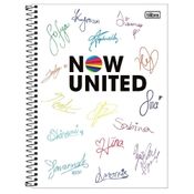 Caderno Universitario Now United Autografos 1M 80Fls Tilibra