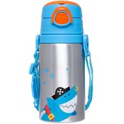 Garrafa de Alumínio Buba Aventuras Pirata Azul e Laranja
