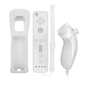 Controle Compativel Nintendo Wii e Wii U com Nunchuk Branco