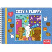COZY AND FLUFFY BLUISH  LIVRO DE COLORIR - MAGIC KIDS