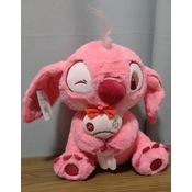 Brinquedo Pelúcia Angel Com Xepa 30CM Rosa de Lilo & Stitch