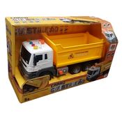 Carrinho Fricção Caminhão Construção Caçamba 24cm DM Toys