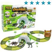 Pista Dinossauro Track Carrinho Ponte E Acessórios 109 Peças