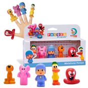 Miniaturas Bonecos Turma Do Pocoyo 5 Dedoches Banho Em Vinil