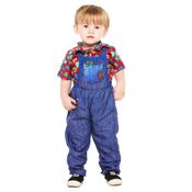 Roupa Quadrilha Festa Junina para Bebê Infantil Macacão e Camisa