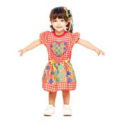 Vestido Roupa Quadrilha Festa Junina para Bebê Infantil Menina Baby