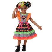 Vestido Infantil Festa Junina Menina Brigida Caipirinha