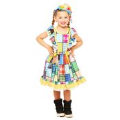 Vestido Infantil Festa Junina Quadrilha Menina Marcinha Caipirinha